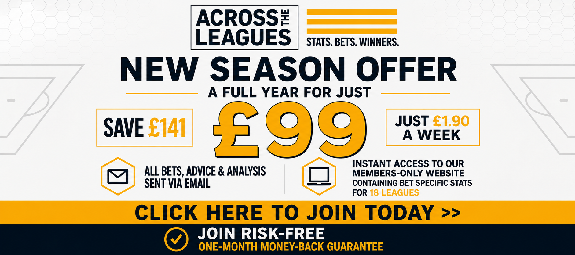 New-season annual subscription offer - one year for just £99!