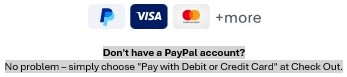 PayPal, Visa, Mastercard Icons